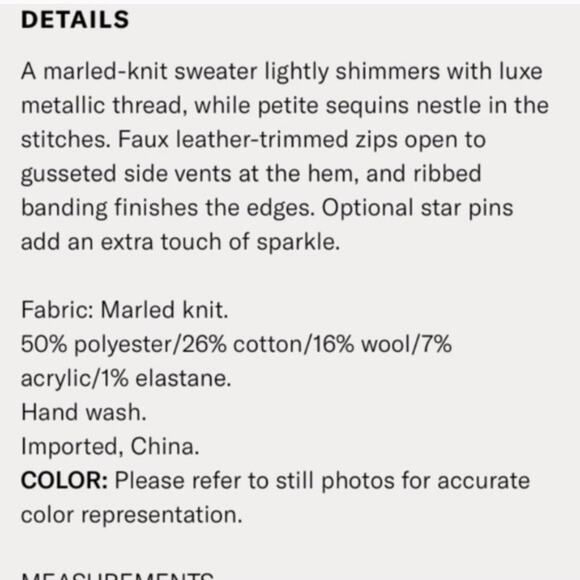 Maison Scotch sequin biker sweater - Picture 4 of 8